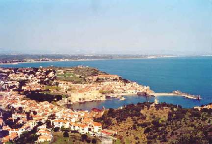 Collioure et la cte depuis le Fort Saint Elme